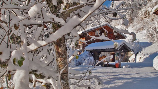 Le Gîte de la Touvière en hiver