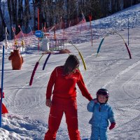Cours de ski , esf Flumet / St Nicolas
