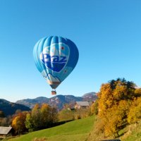 Montgolfière au dessus de la Touvière