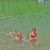 Baignade au plan d'eau de Flumet