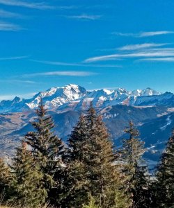 Le Mont-Blanc depuis le gâteau